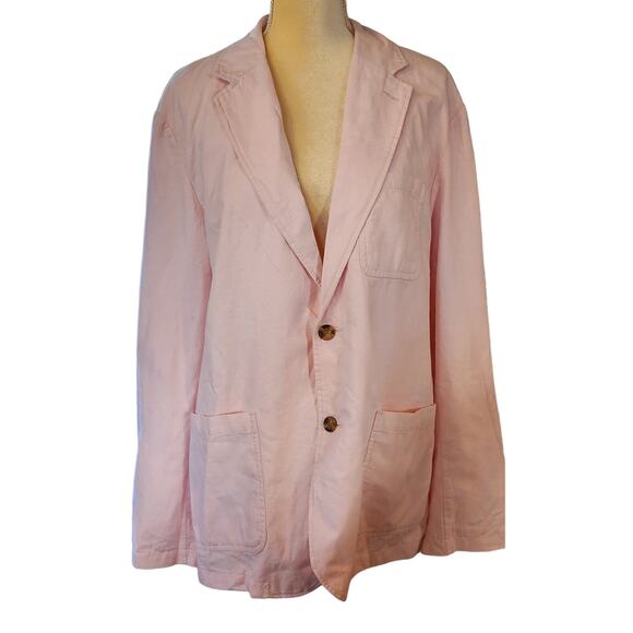 Goodfellow & Co. Women's Linen Blend Pink Shacket Blazer Size Large - Picture 2 of 7
